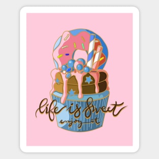 cupcake life sweet Magnet